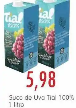 Suco de uva tial 100%