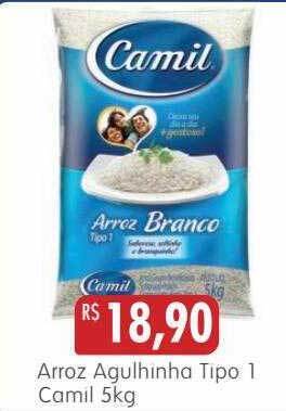 Arroz agulhinha tipo 1 camil