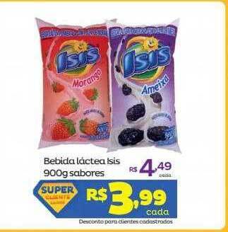 Super Lagoa Bebida láctea isis sabores oferta