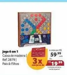 Jogo 6 em 1 pais & filhos