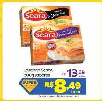 Super Lagoa Lasanha seara sabores oferta