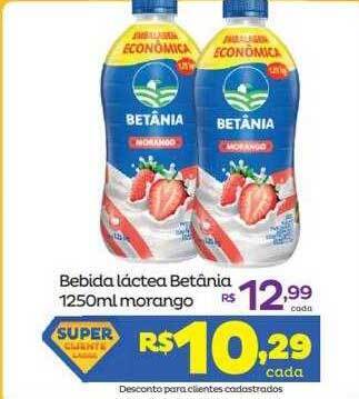 Super Lagoa Bebida lactea betânia morango oferta