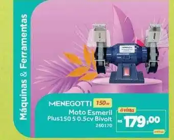 Menegotti moto esmeril plus150 5 0.5cv bivolt