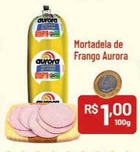 Supermercados Goes Mortadela de frango aurora oferta