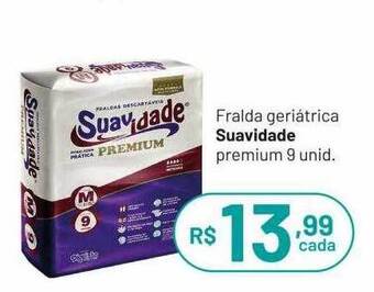 Farmácias Descontão Fralda geriátrica suavidade premium 9* oferta