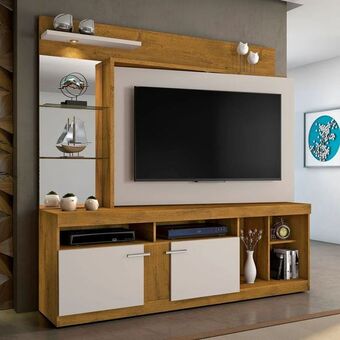 Carrefour Home brasil para tv até 56" mobycasa moveis noronha/ off white oferta