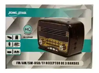 Carrefour Rádio fm/am/sw - usb ss123ubt blue connect - song star oferta