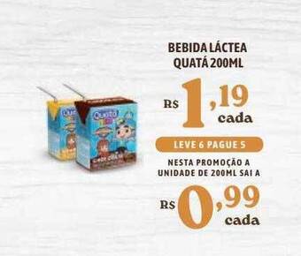 Bahamas Supermercados Bebida láctea quatá oferta