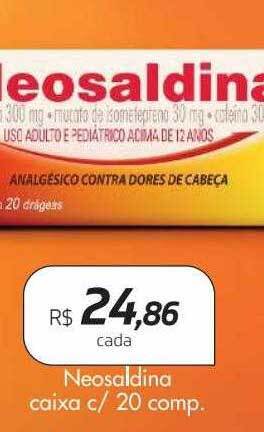 Drogal Neosaldina caixa c- 20 comp oferta