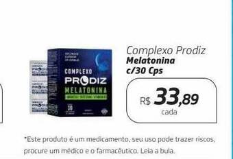 Drogal Complexo prodiz melatonina c- 30 cps oferta