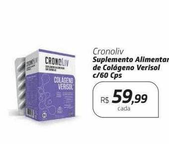Drogal Cronoliv suplemento alimentar de colágeno verisol c- 60 cps oferta
