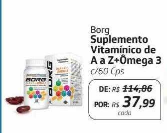 Drogal Borg suplemento vitamínico de a a z+ômega 3 oferta