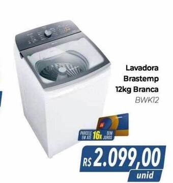 Hiper Moreira Lavadora brastemp 12kg branca oferta