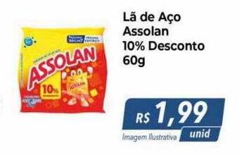 Hiper Moreira Lã de aço assolan 10% desconto oferta