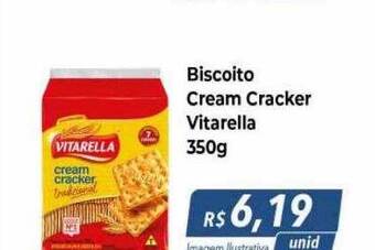 Hiper Moreira Biscoito cream cracker vitarella oferta