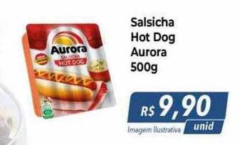 Salsicha hot dog aurora
