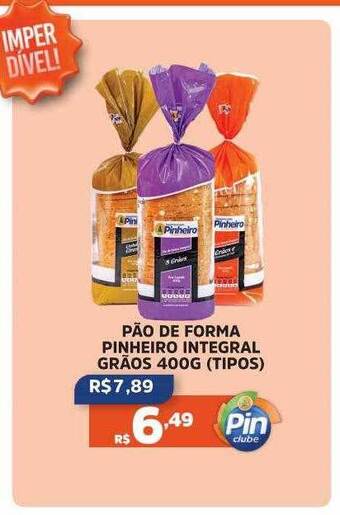 Pinheiro Supermercado Pão de forma pinheiro integral grãos tipos oferta