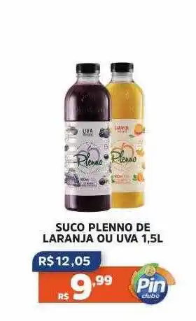 Pinheiro Supermercado Suco plenno de laranja ou uva oferta