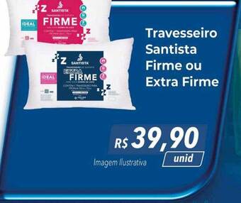 Travesseiro santista firme ou extra firme