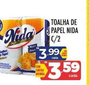 Supermercados Avenida Toalha de papel nida c- 2 oferta