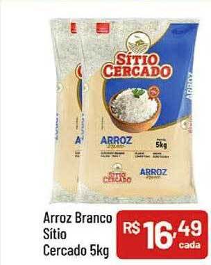 Supermercados Goes Arroz branco sitio cercado oferta