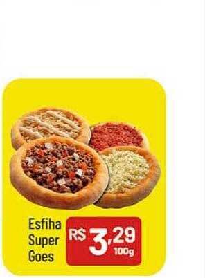 Supermercados Goes Esfiha super goes oferta
