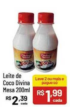 Supermercados Goes Leite de coco divina mesa oferta