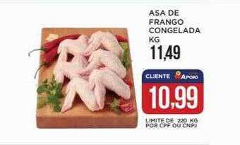Apoio Mineiro Asa de frango congelada kg oferta