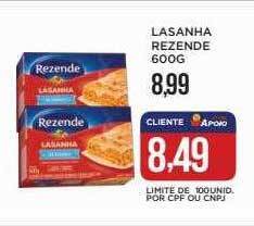 Apoio Mineiro Lasanha rezende oferta