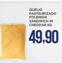 Apoio Mineiro Queijo pasteurizado polenghi sandwich in cheddar kg oferta