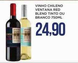 Vinho chileno ventana red blend tinto ou branco