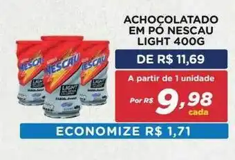 Achocolatado em pó nescau light