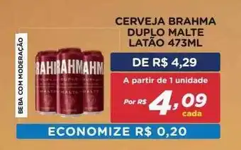 Bahamas Mix Cerveja brahma duplo malte latão oferta