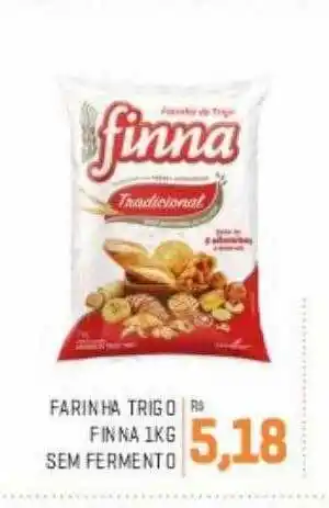 Farinha trigo finna sem fermento