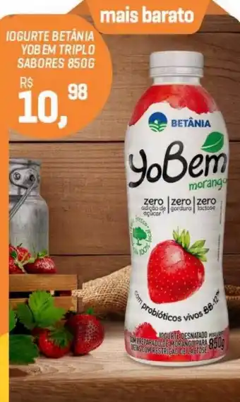 Iogurte betânia yobem triplo sabores
