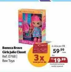 Boneca brave giris julie closet bee toys