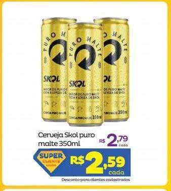 Super Lagoa Cerveja skol puro malte oferta