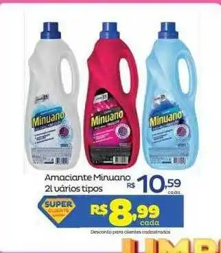 Super Lagoa Amaciante minuano varios tipos oferta