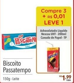 Biscoito Passatempo 150g