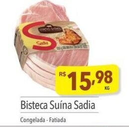 Supermercados Condor Bisteca Suina Sadia oferta
