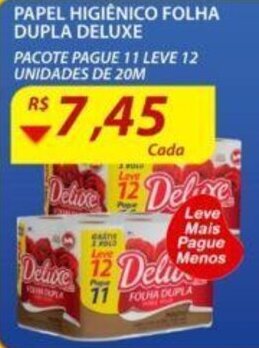 Assaí Atacadista Papel Higiénico folha dupla Deluxe oferta