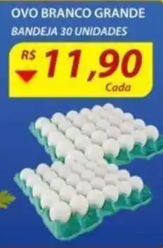 Assaí Atacadista Ovo Branco grande 30 unidades oferta