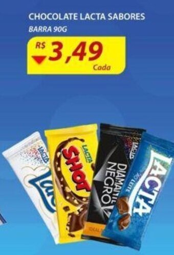 Assaí Atacadista Chocolate Lacta Sabores 90g oferta