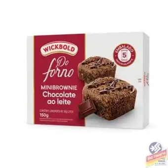 Supermercados Santa Helena Minibrownie wickbold choc ao leite 150g oferta
