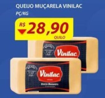 Assaí Atacadista Queijo Mucarela Vinilac 1kg oferta