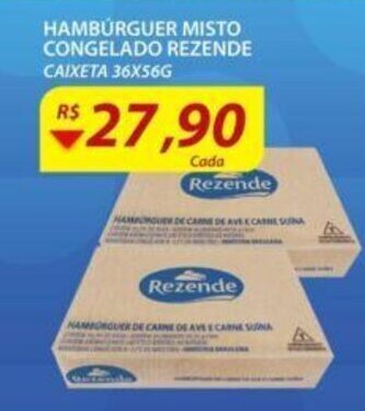 Assaí Atacadista Hamburguer misto congelado Rezende oferta