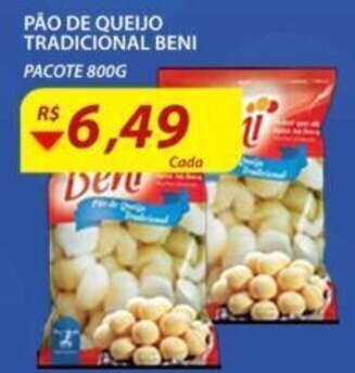 Assaí Atacadista Pao de Queijo Tradicional Beni 800g oferta