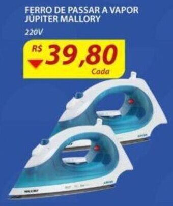 Ferro de Passar a Vapor Jupiter 220V mallory