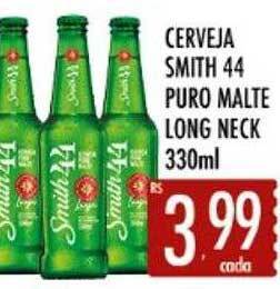 Supermercados Avenida Cerveja smith 44 puro malte long neck oferta