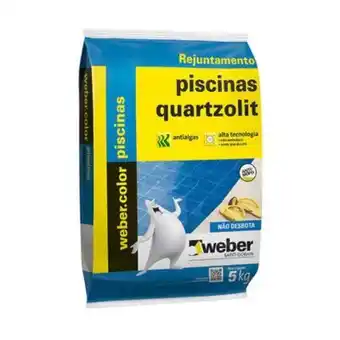 Tumelero Rejunte color piscinas 5kg branco quartzolit oferta
